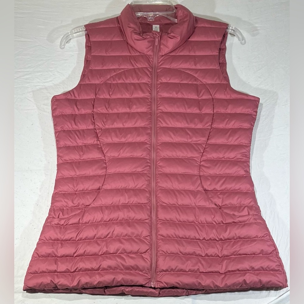 Lululemon Pack it Down Quilted Puffer Vest Misty Mocha Mauve Pink Size 8